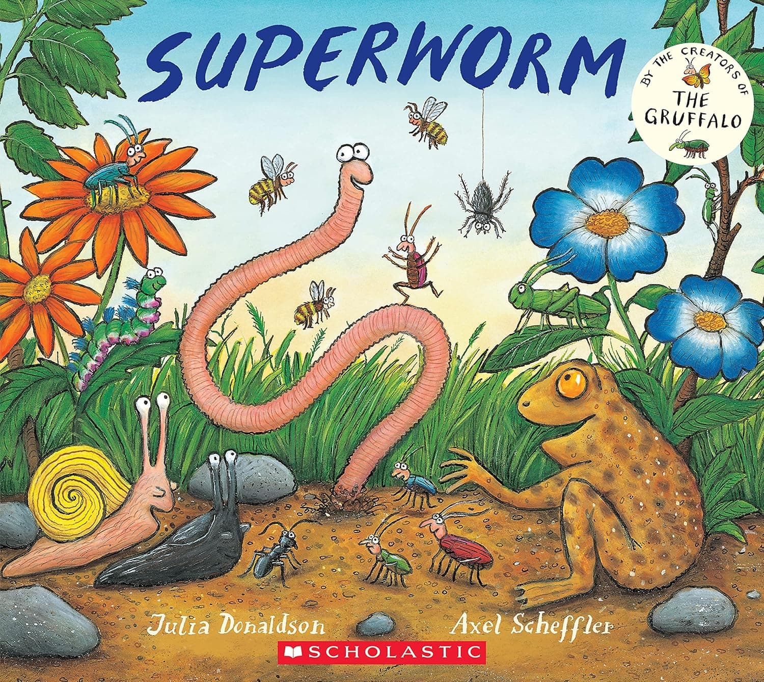 Superworm book cover by Julia Donaldson